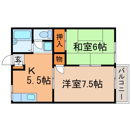 レピュート勝川Ⅰの物件間取画像